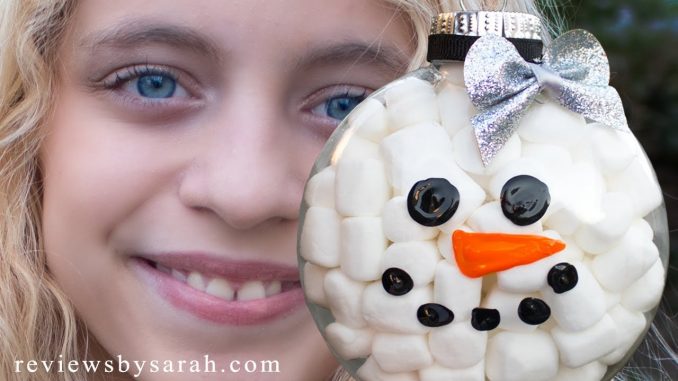 How to Make a Clear Snowman Ornament