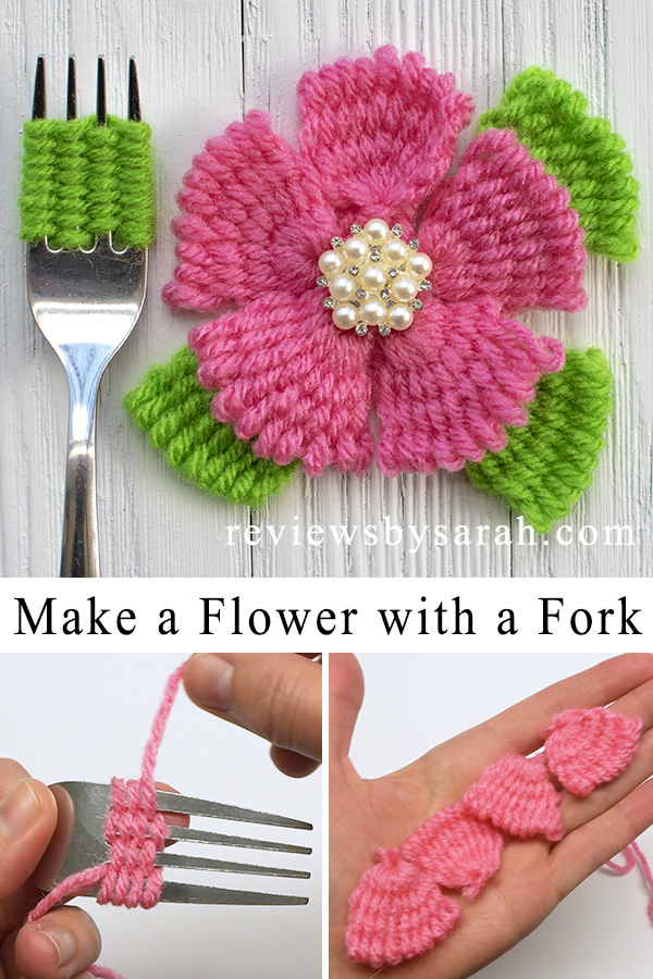 woolen thread flowers