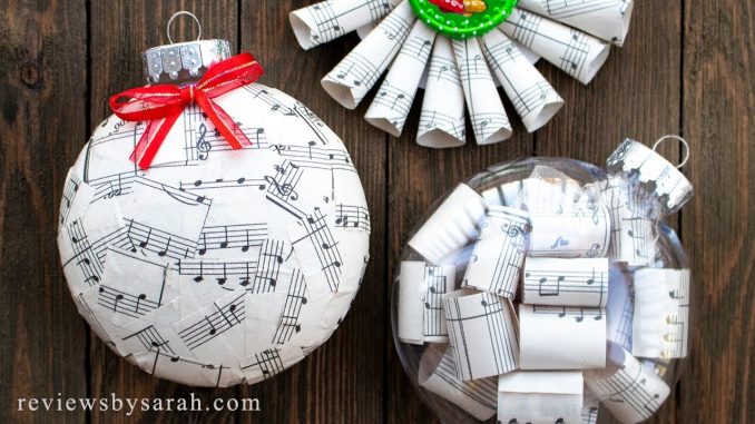 Sheet Music Ornaments