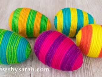Yarn and Thread Wrapped Eggs